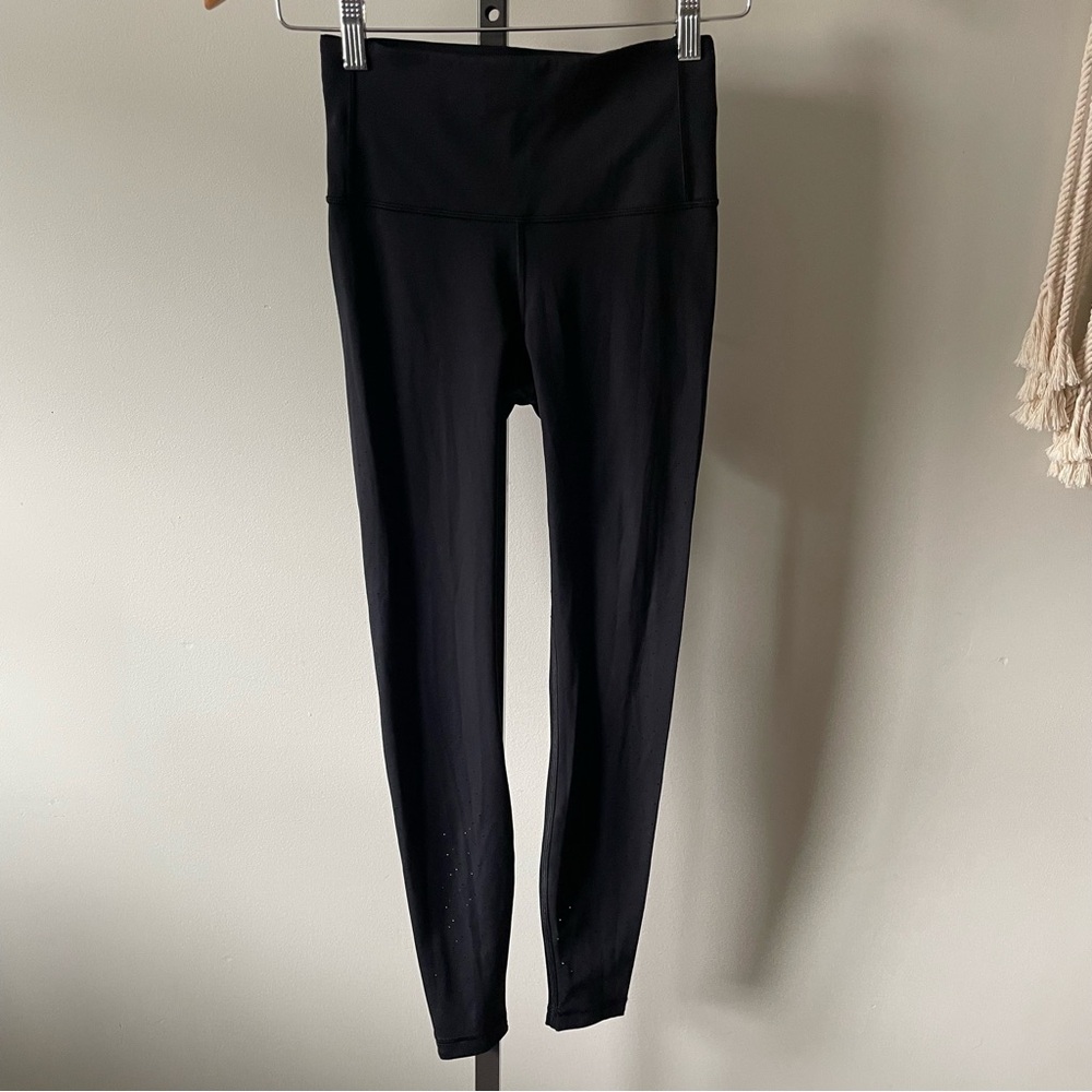 Lululemon Speed Up Tight Pant Laser Cut Legging 28” Full Length Black Size 4